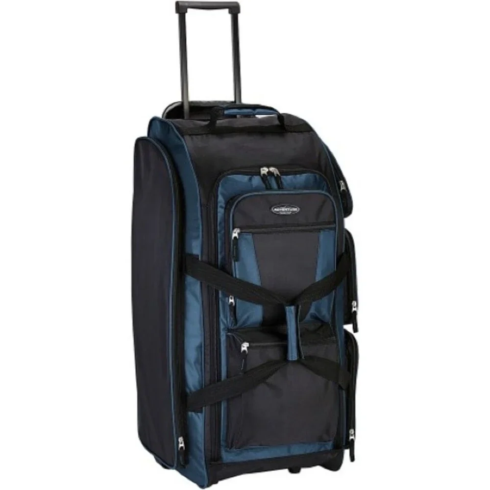 Travelers Club 30-inch Adventure Rolling Multi-Pocket Upright Luggage Duffel
